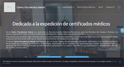 Desktop Screenshot of centropsicotecnicoarenal.com