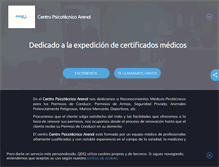 Tablet Screenshot of centropsicotecnicoarenal.com